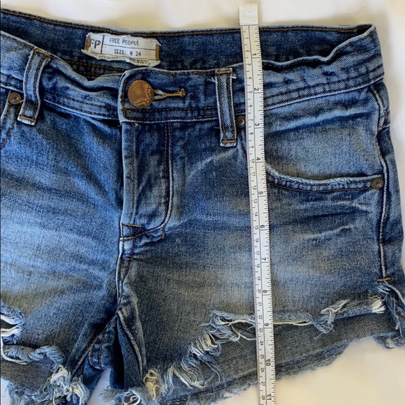 Free People Blue Denim Jean Shorts - Picture 7 of 11